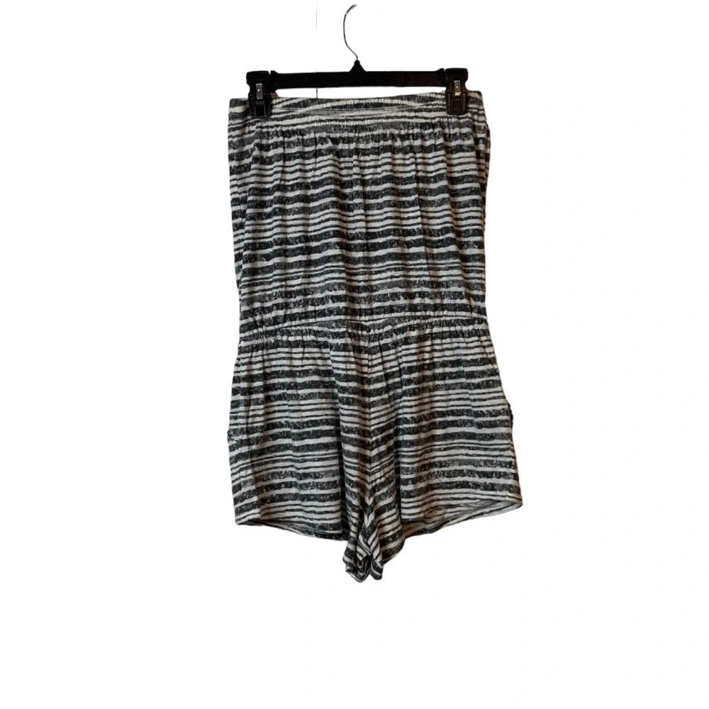 C&C California, Wht/Grey Romper, Small - Picture 2 of 5